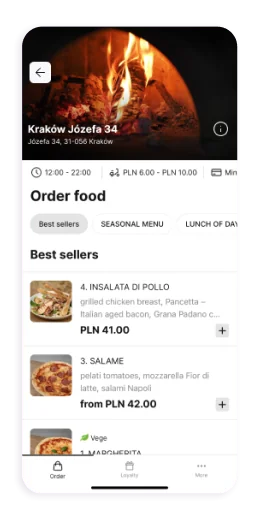 Fabbrica app screen