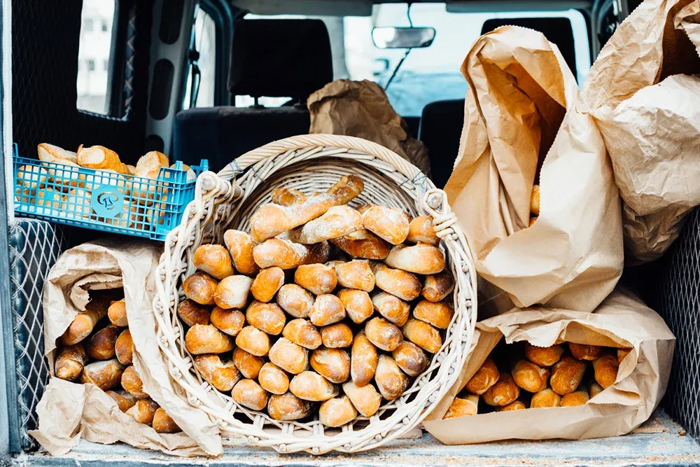 Bakery delivery system example
