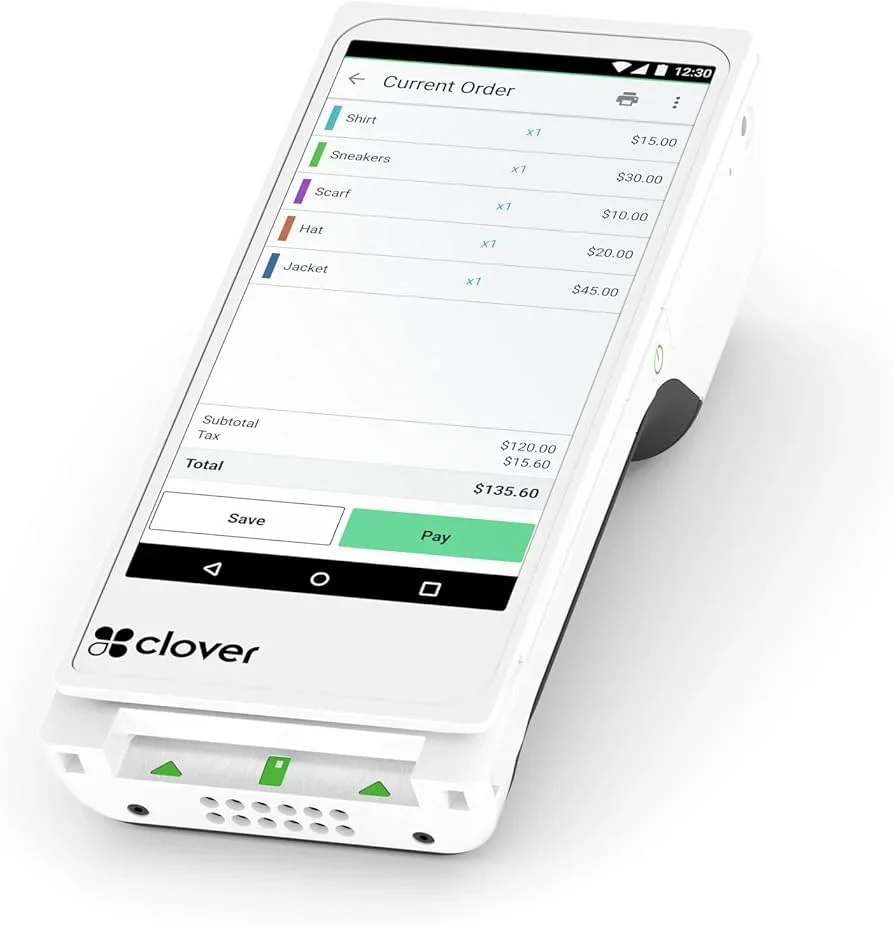 Clover POS system screenshot