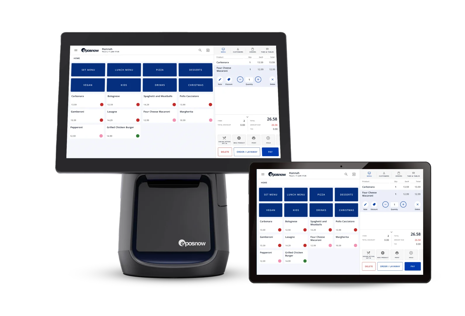 Epos Now POS system screenshot