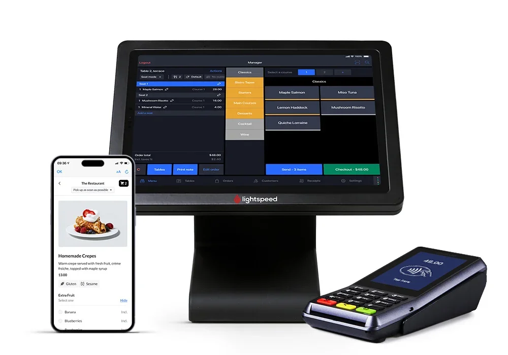 Lightspeed Restaurant POS system screenshot