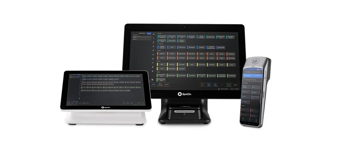 SpotOn POS system screenshot