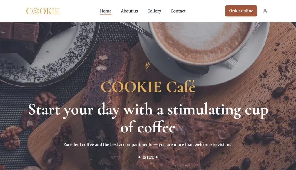 Cafe website template-3