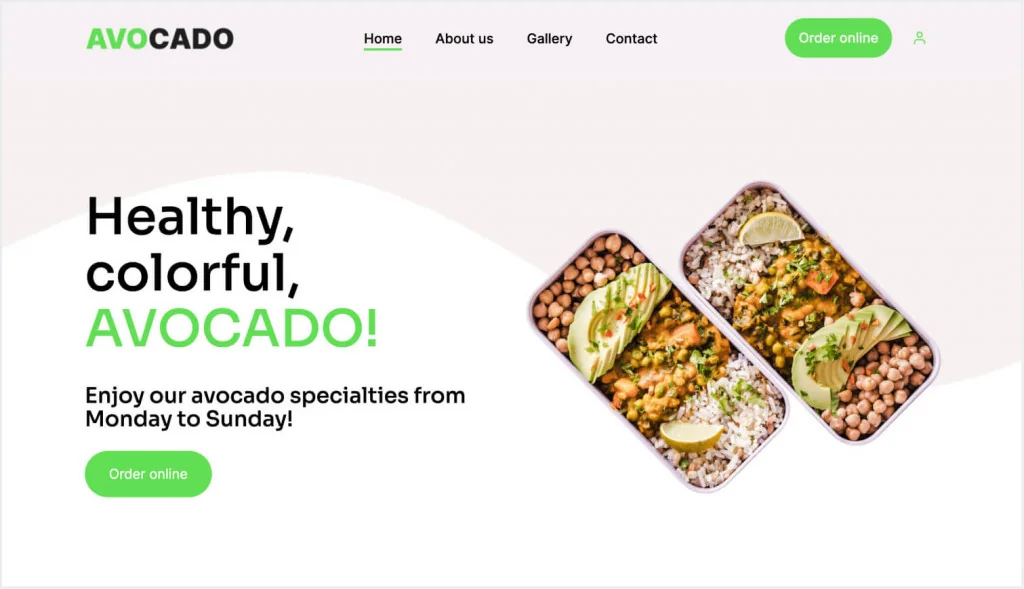doordash competitors Upmenu mobile template