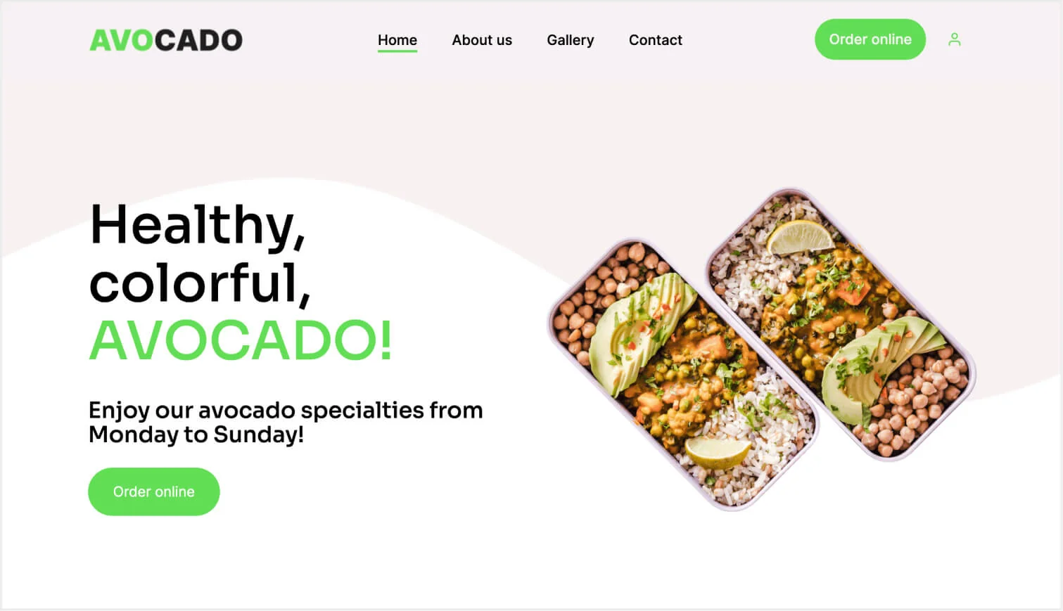 doordash competitors Upmenu mobile template