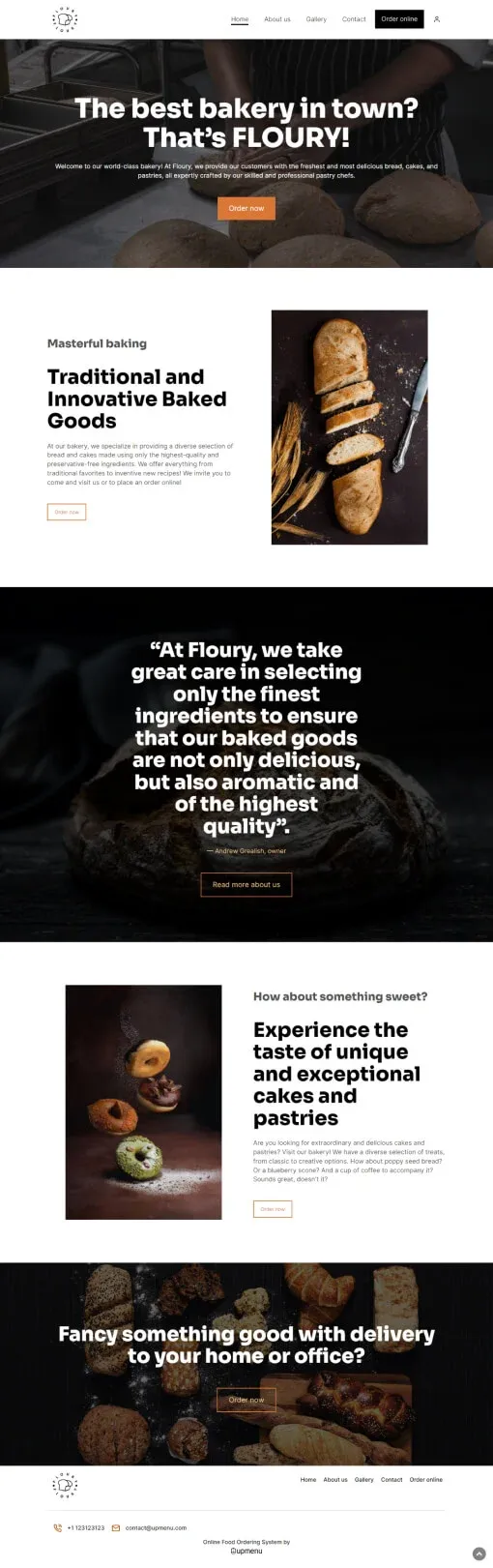 Floury website template