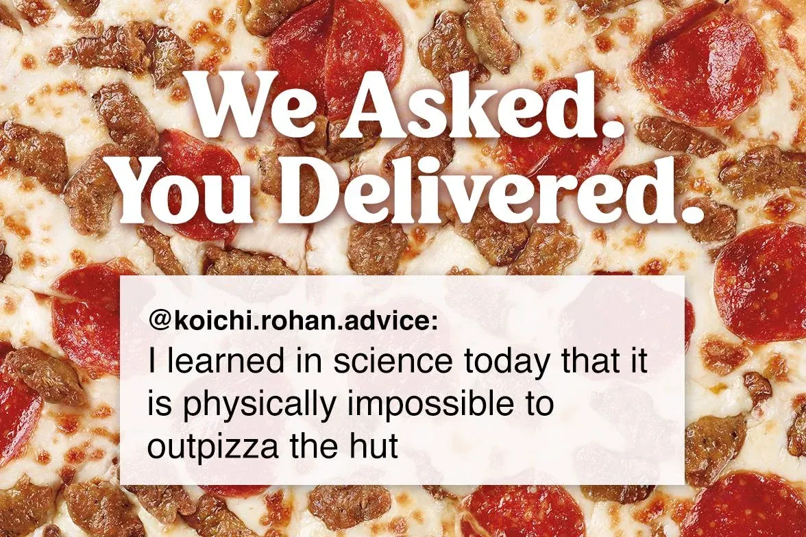 This food advertisement is a perfect example of how to incorporate humor into marketing