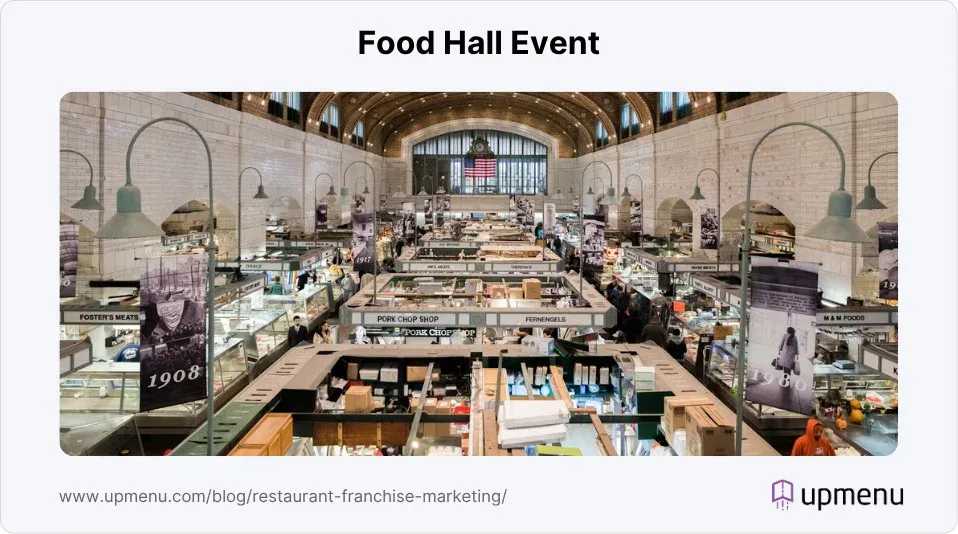 Example of food hall event
