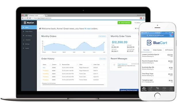BlueCart is food service inventory management software designed for restaurants of all sizes