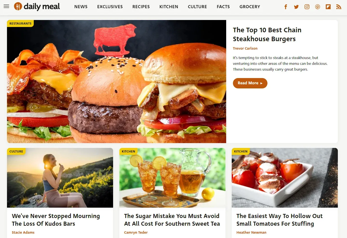 The Daily Meal is one of the best foodie blogs for sharing stories, experiences, and recipes with a diverse group of foodies