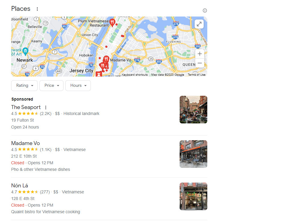 Google reviews for restaurants also can be found in Google Search