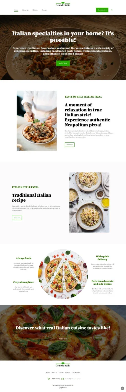 Grande Italia website template