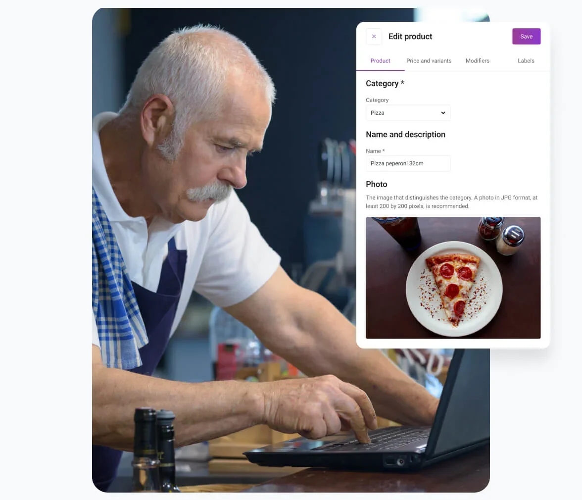 UpMenu menu management system — manage all restaurant menus in one place