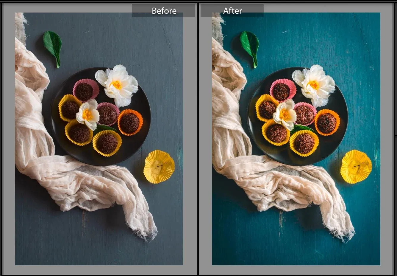 Modern food photography often requires editing