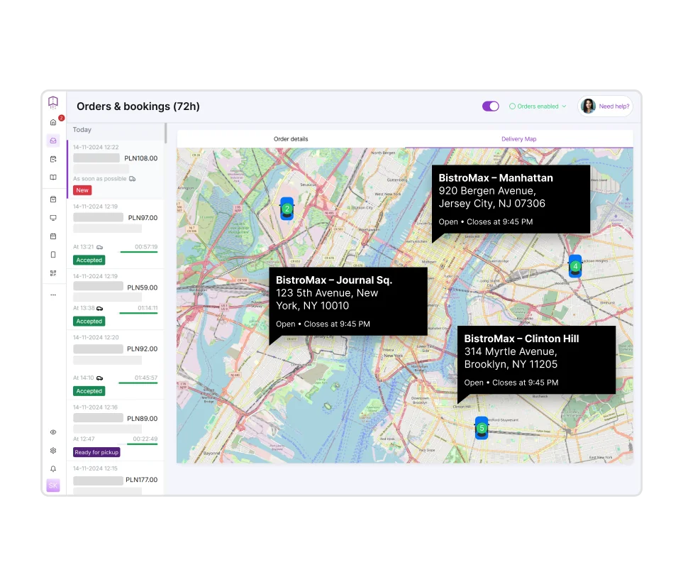 Multi-restaurant delivery software from UpMenu