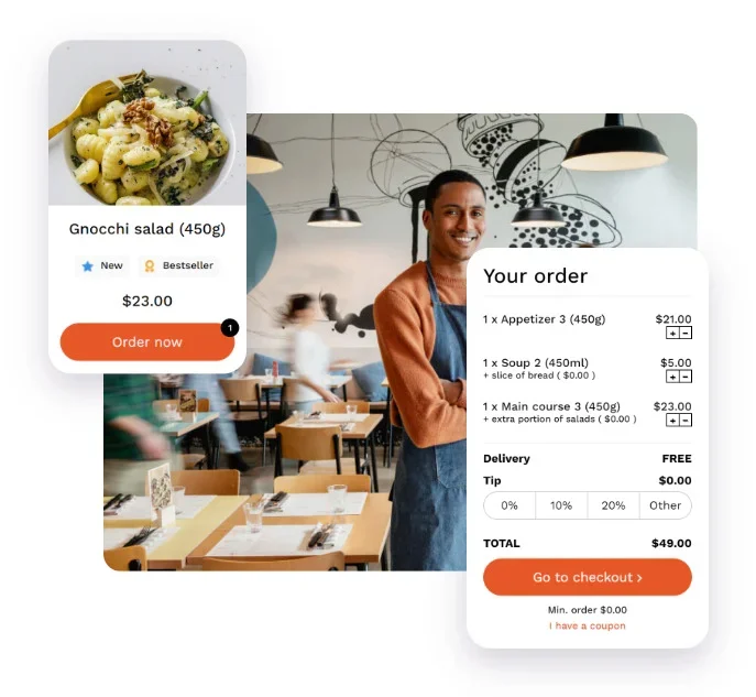 A complete restaurant ordering system