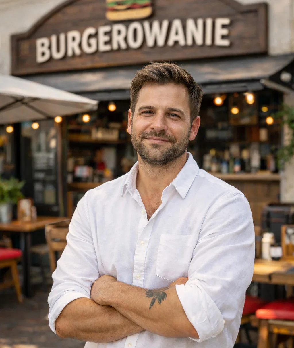 Właściciel restauracji korzystający z systemu UpMenu POS