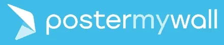 PosterMyWall menu making app screenshot