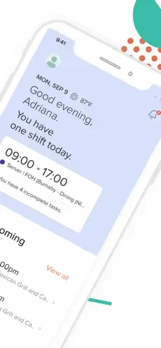 7Shifts restaurant app screenshot