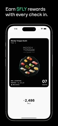 Blackbird restaurant app screenshot