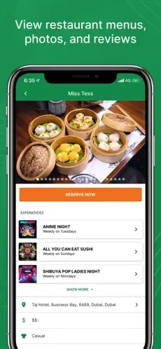 Eat App restaurant app screenshot