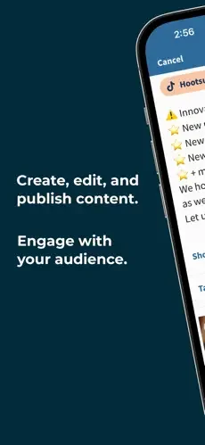 Hootsuite restaurant app screenshot