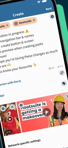 Hootsuite restaurant app screenshot