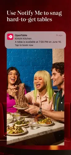 OpenTable restaurant app screenshot