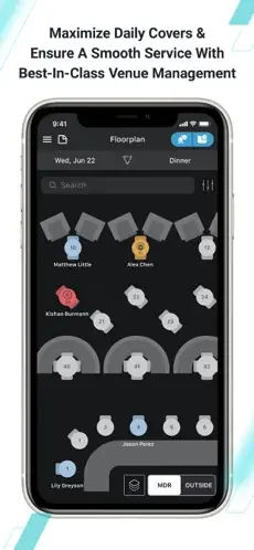 SevenRooms restaurant app screenshot