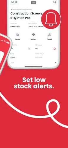 Sortly restaurant app screenshot