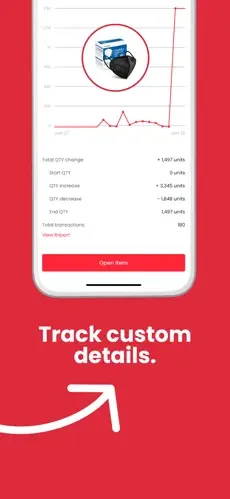 Sortly restaurant app screenshot