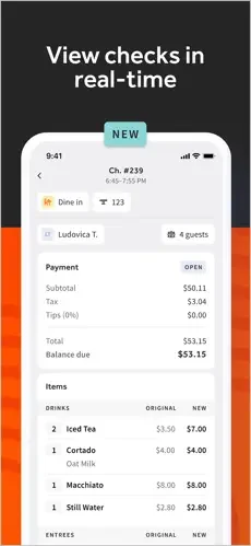 Toast Now restaurant app screenshot