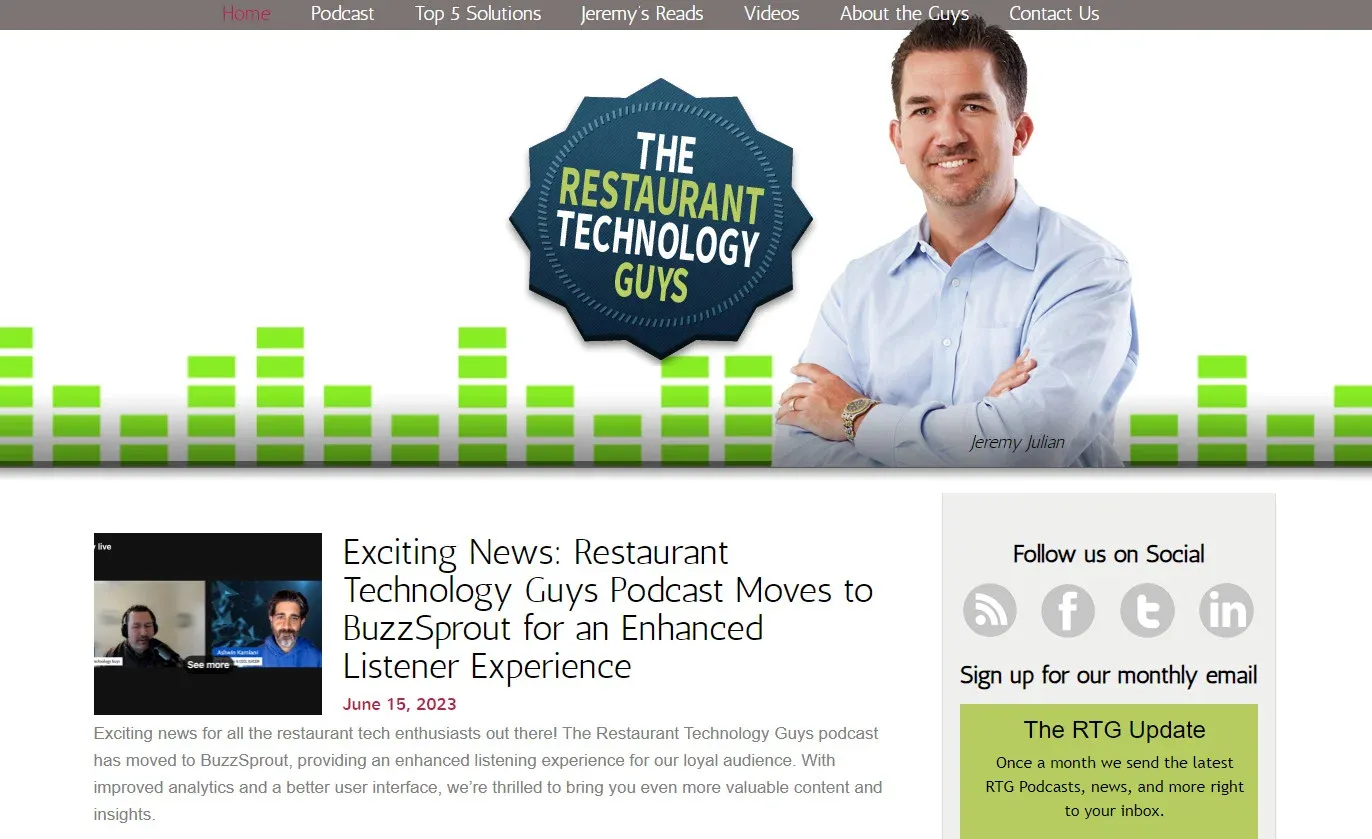 This restaurant blog focuses on the latest tech trends in the food service industry