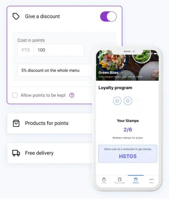 restaurant booking app development company with loyalty program built in