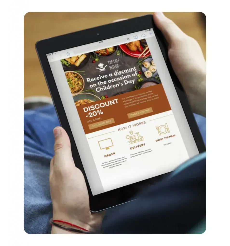 Professional predesigned Restaurant Email Templates