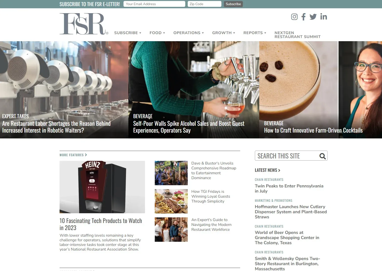 This restaurant food blog goes into topics related to the food industry, cooking tips, and all things food service