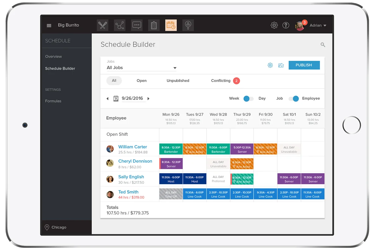 Peachworks is a restaurant food inventory systems that allows you to manage employees and generate real time inventory data