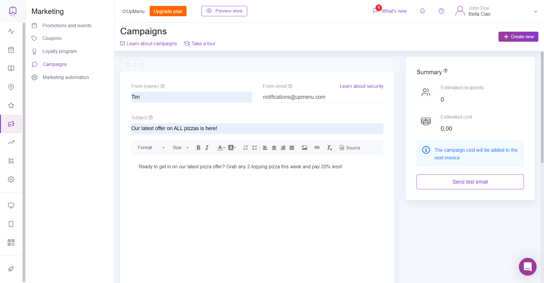 Once you have a few newsletter ideas, make sure to write them down and plan your email copy