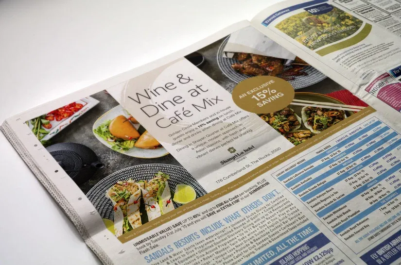 Restaurant Newspaper Advertisement