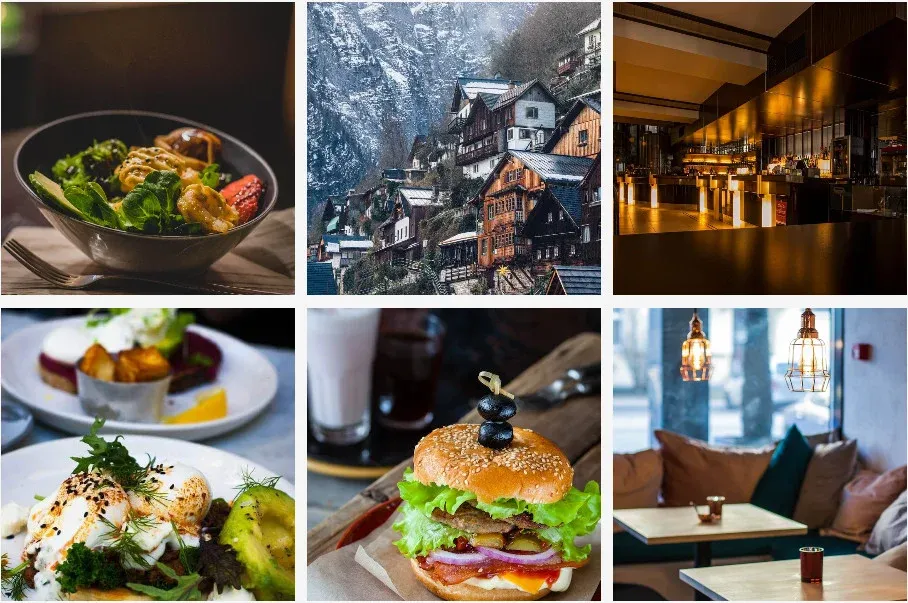 Share your restaurant pictures on your website to attract more clients