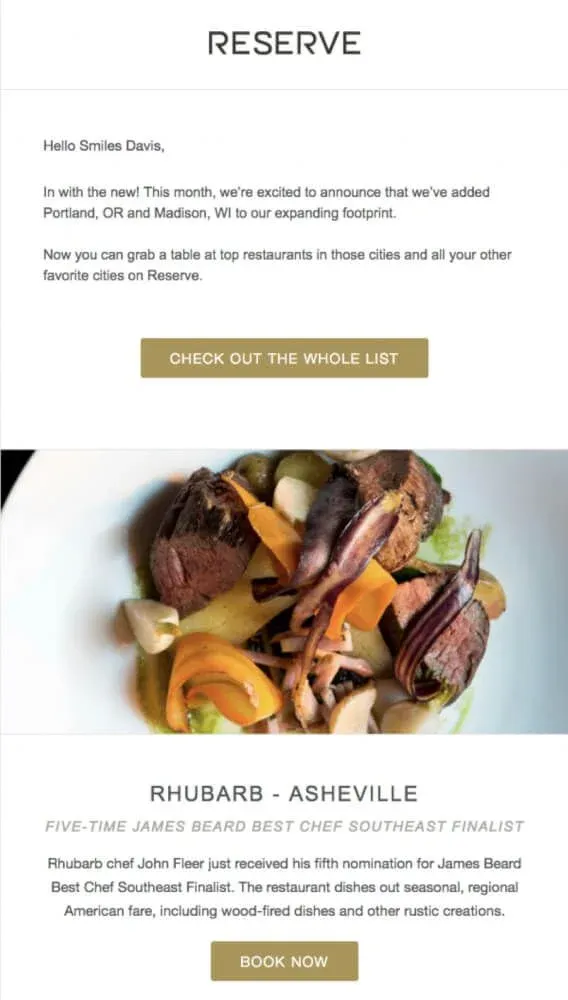A restaurant’s newsletter should be easy to read and cover topics that interest your guests