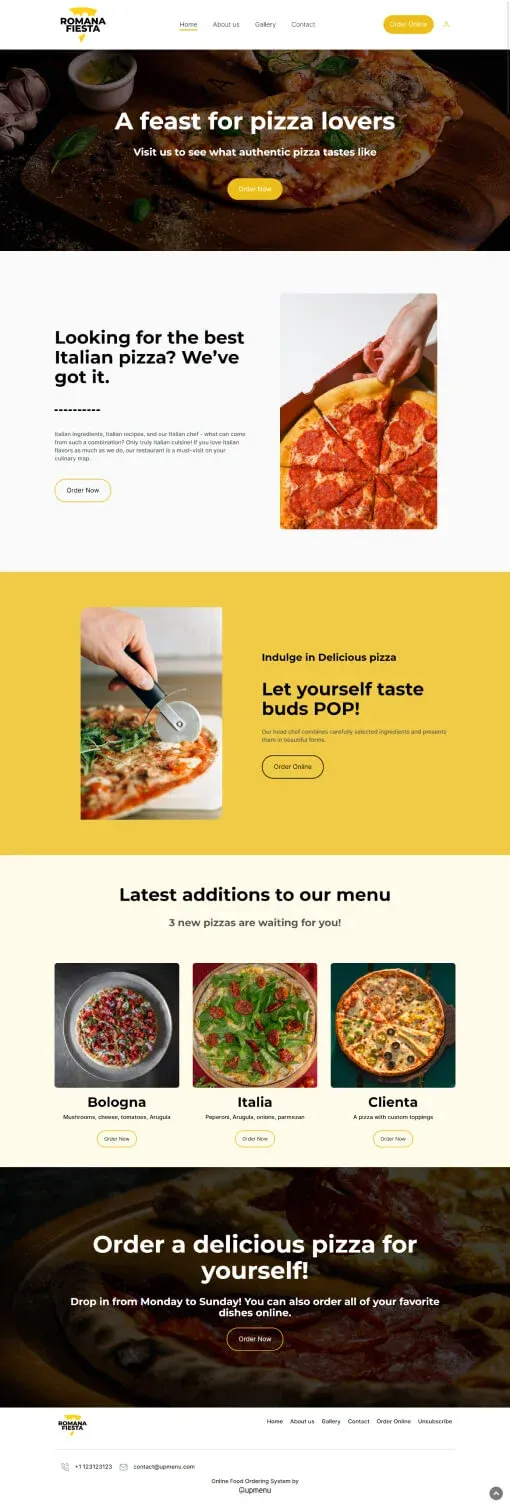 Romana Fiesta website template