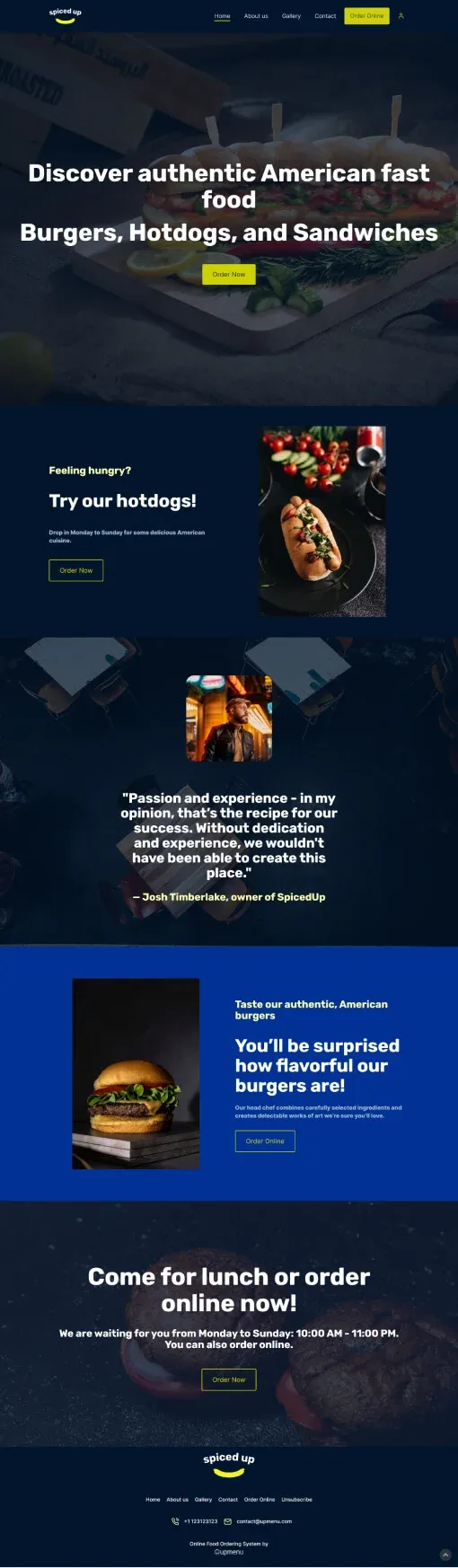 Spiced Up website template