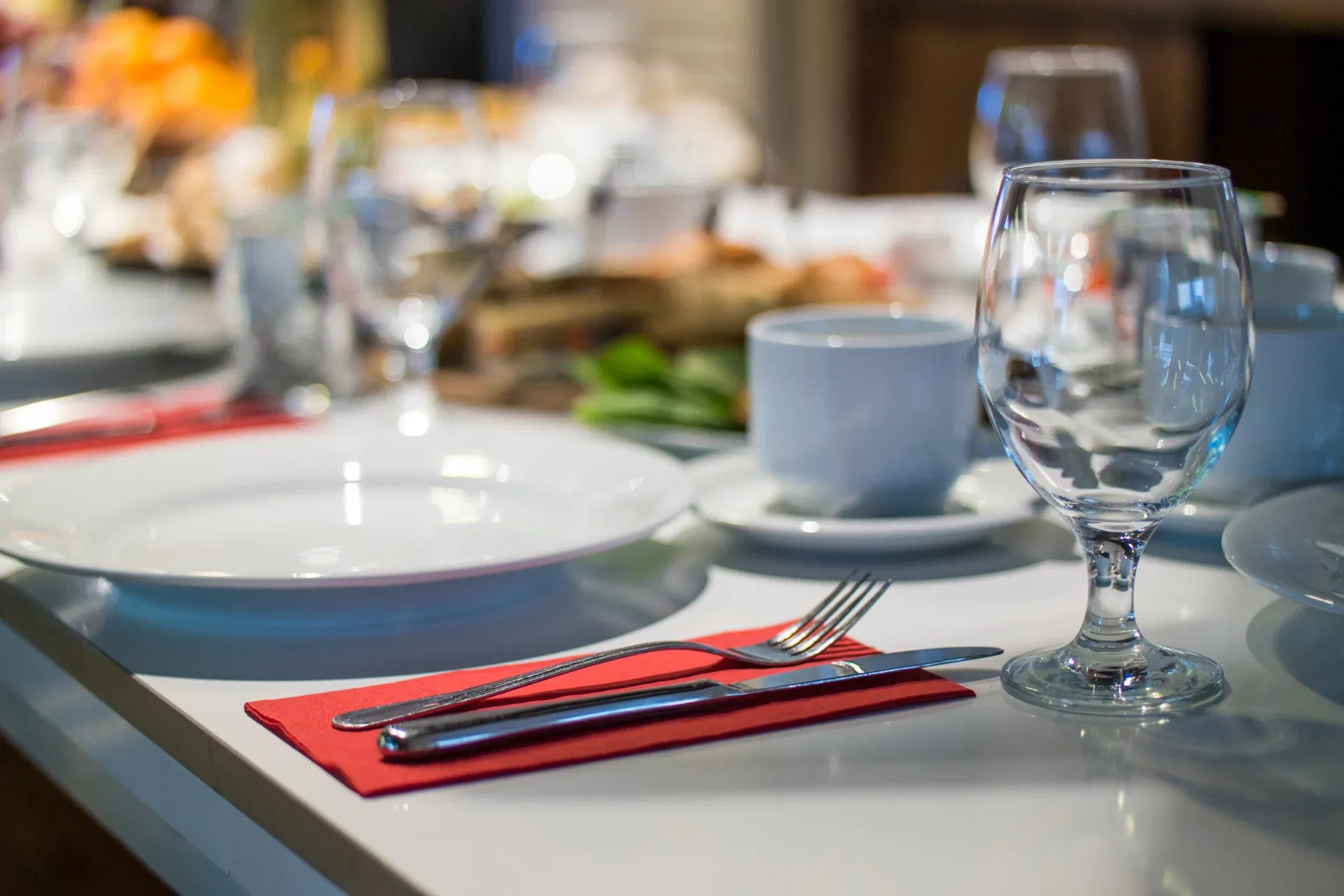 When starting a restaurant make sure to invest in cutlery and plates