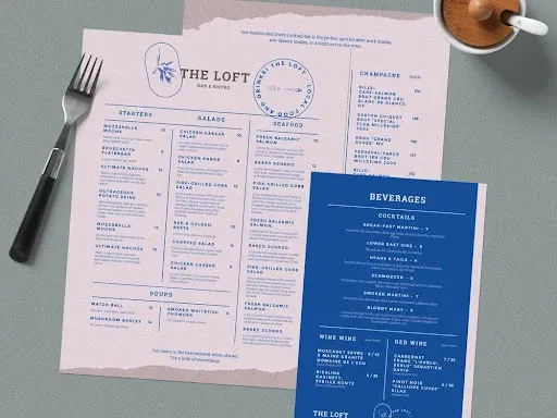 A static menu example