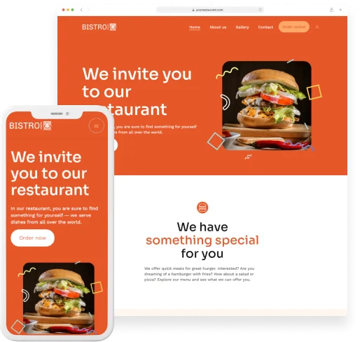 Restaurant website with commission-free online ordering