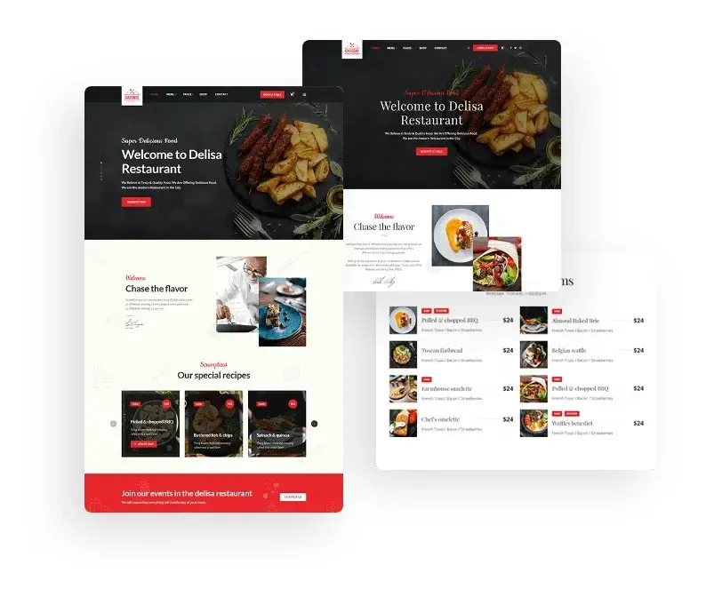 wordpress restaurant themes cafesio