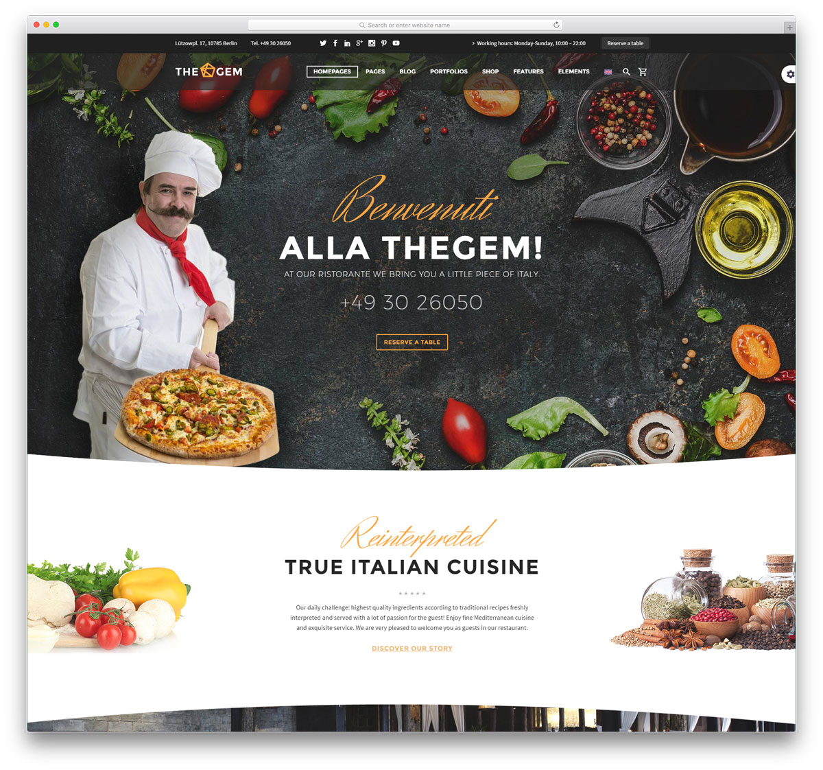 TheGem is by far one of best wordpress restaurant themes