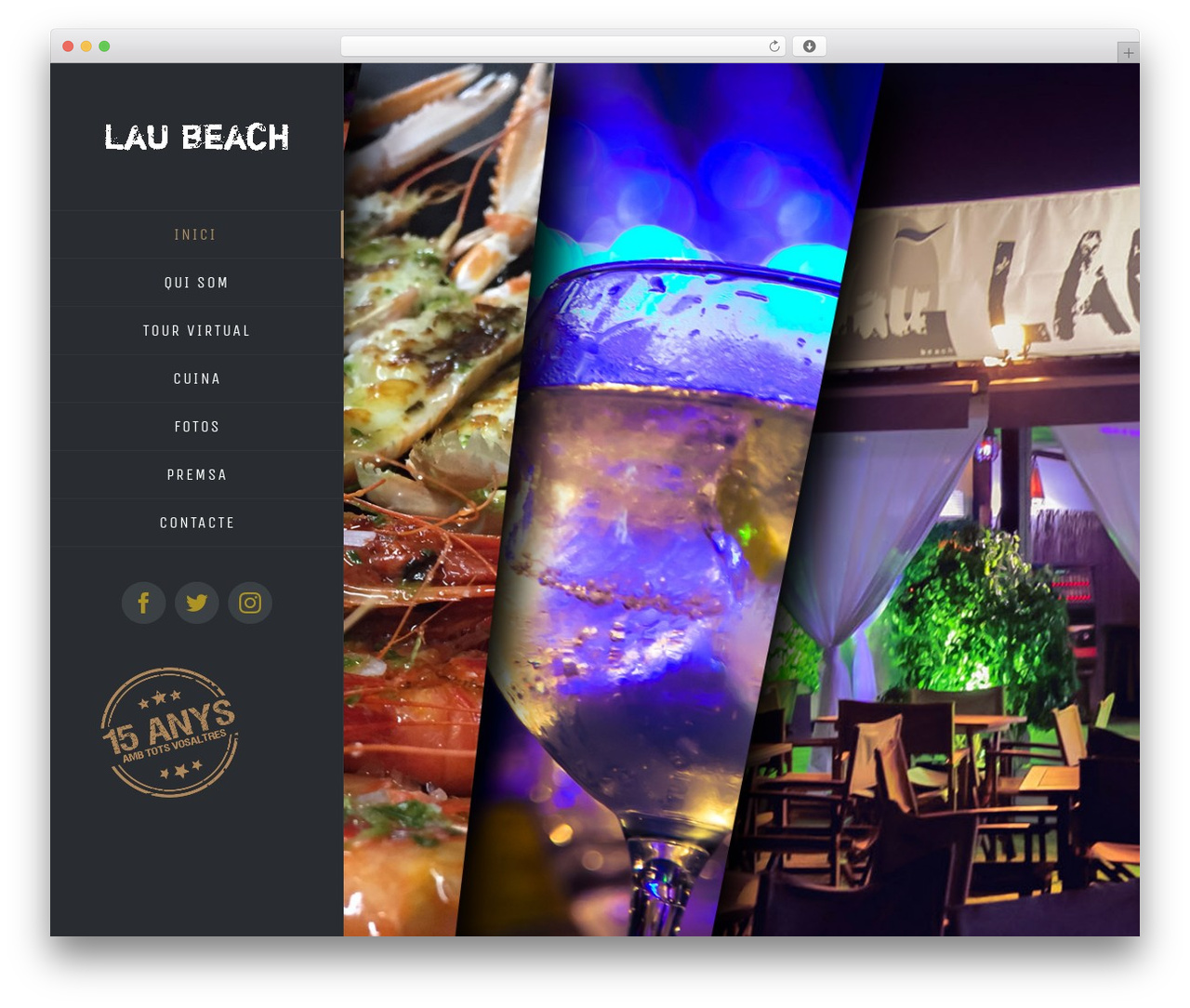 The Avada wordpress theme for restaurant businesses look clean and professional 