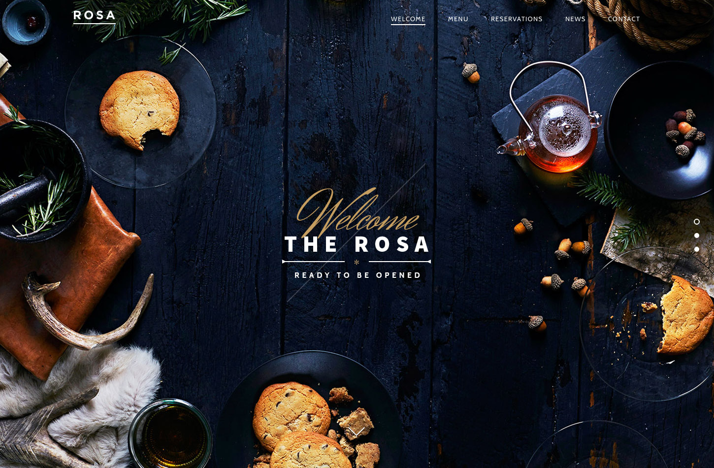 Rosa is one of the best wordpress themes for restaurants